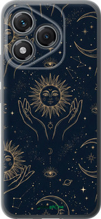 Силіконовий чохол 'Celestial Harmony: Sun & Moon Gold Mystic Pattern' для Huawei Honor 400 Lite 5G зображення 3