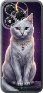 Силиконовый чехол Mystic White Cat Gothic Dark Purple Gold для Huawei Honor 400 Lite 5G - 6805u-3993 изображение 