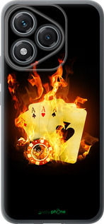 Силиконовый чехол Горящие карты для Huawei Honor 400 Lite 5G - 839u-3993 изображение 