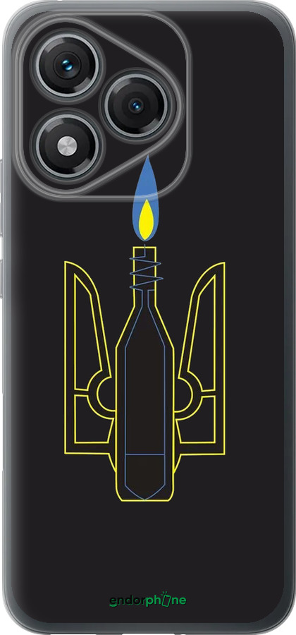 Силиконовый чехол Коктейль Молотова для Huawei Honor 400 Lite 5G - 1044u-3993 изображение 