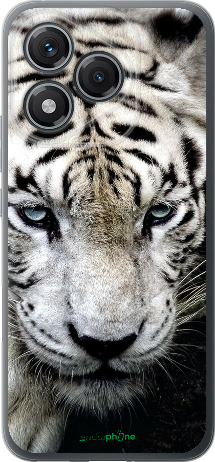 Силиконовый чехол Грустный белый тигр для Huawei Honor 400 Lite 5G - 106u-3993 изображение 