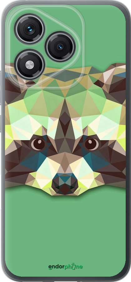 Силиконовый чехол Енот для Huawei Honor 400 Lite 5G - 1217u-3993 изображение 