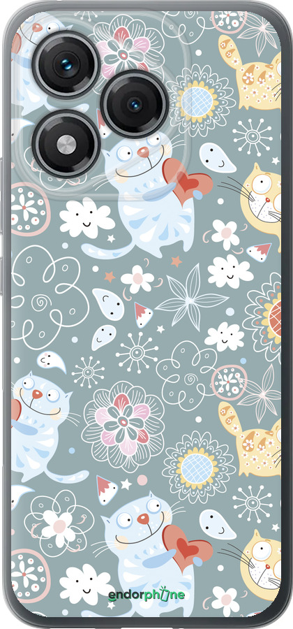 Силиконовый чехол Котята v3 для Huawei Honor 400 Lite 5G - 1223u-3993 изображение 