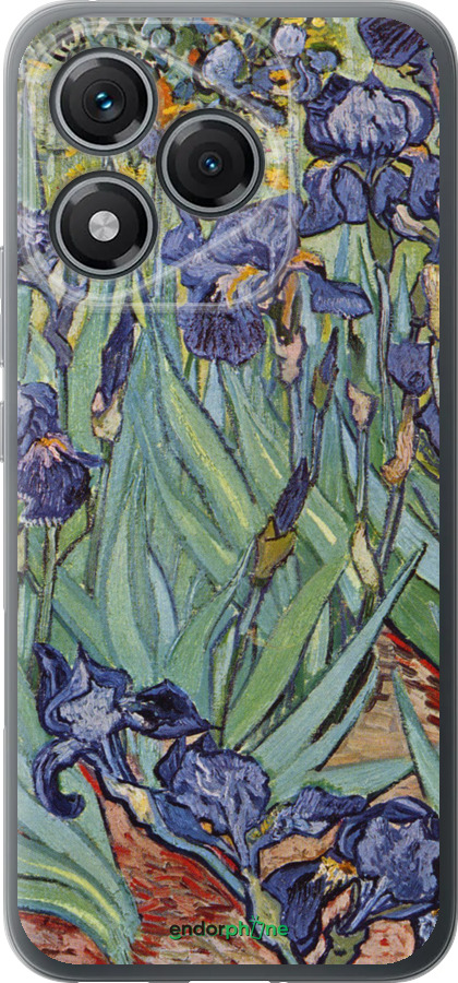 Силиконовый чехол Винсент Ван Гог. Ирисы для Huawei Honor 400 Lite 5G - 161u-3993 изображение 