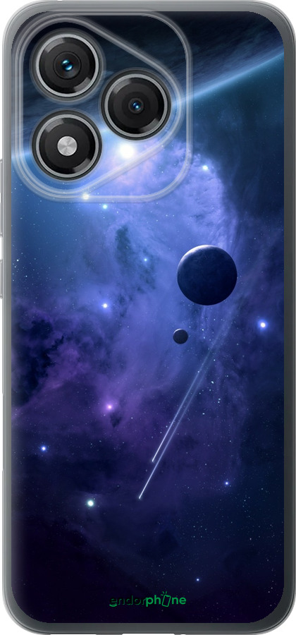 Силиконовый чехол Планеты в синем космосе для Huawei Honor 400 Lite 5G - 171u-3993 изображение 