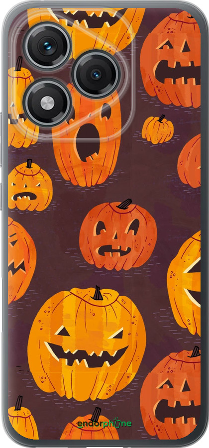 Силиконовый чехол Тыквы на Хеллоуин для Huawei Honor 400 Lite 5G - 233u-3993 изображение 