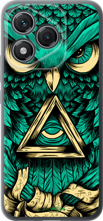 Силиконовый чехол Сова Арт-тату для Huawei Honor 400 Lite 5G - 3971u-3993 изображение 