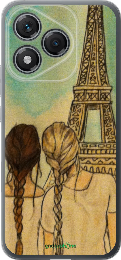 Силиконовый чехол Девушки в Париже для Huawei Honor 400 Lite 5G - 3980u-3993 изображение 