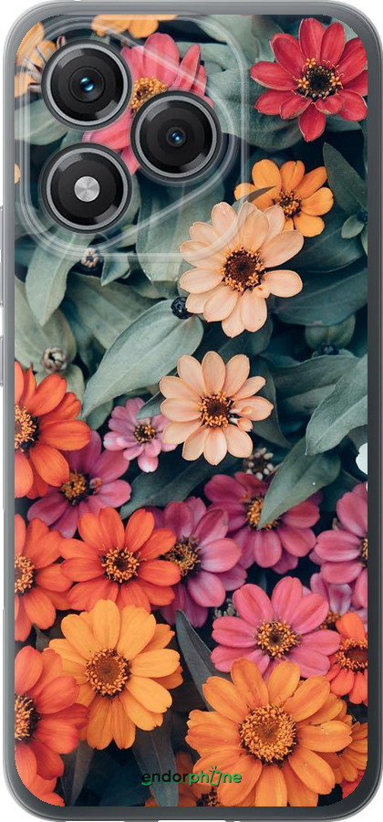 Силиконовый чехол Beauty flowers для Huawei Honor 400 Lite 5G - 4050u-3993 изображение 