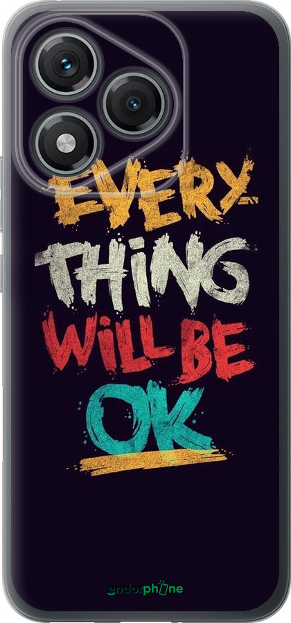 Силиконовый чехол Все будет хорошо для Huawei Honor 400 Lite 5G - 4068u-3993 изображение 