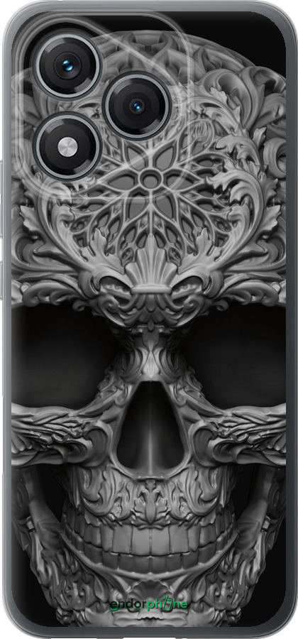 Силиконовый чехол skull-ornament для Huawei Honor 400 Lite 5G - 4101u-3993 изображение 