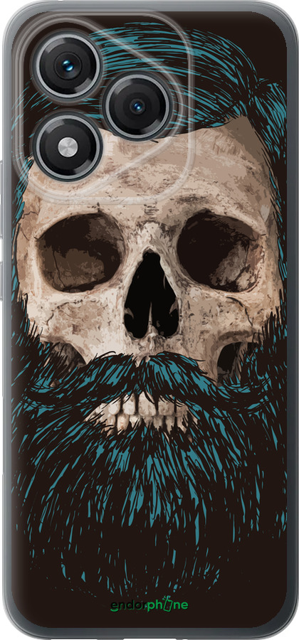 Силиконовый чехол Череп с бородой для Huawei Honor 400 Lite 5G - 4102u-3993 изображение 