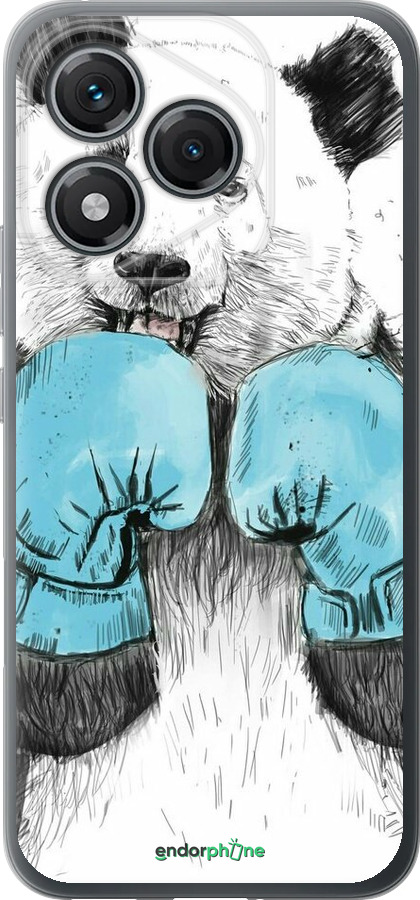 Силиконовый чехол Панда-боксер для Huawei Honor 400 Lite 5G - 4104u-3993 изображение 