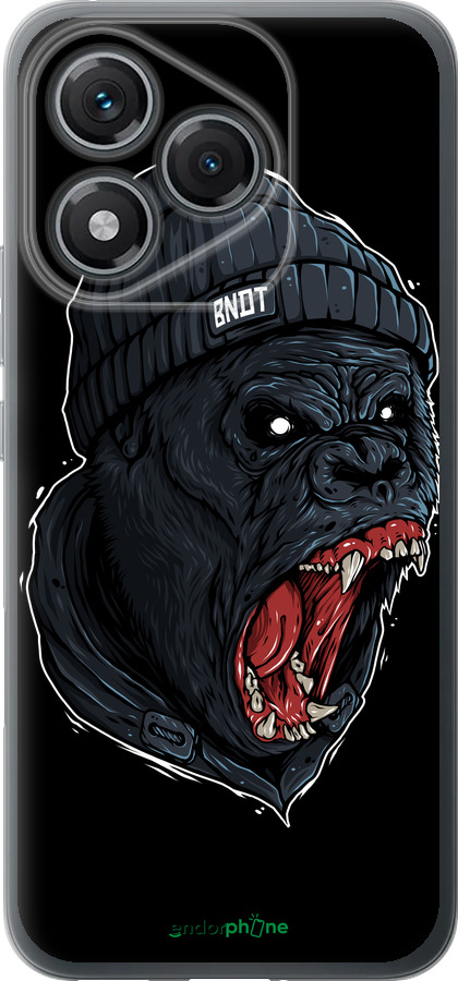 Силиконовый чехол Обезьяна в ярости для Huawei Honor 400 Lite 5G - 4137u-3993 изображение 