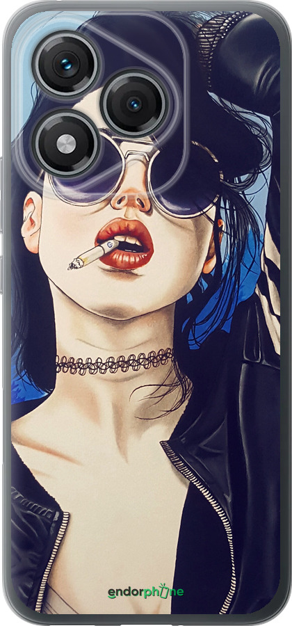 Силиконовый чехол Девушка на стиле для Huawei Honor 400 Lite 5G - 4151u-3993 изображение 
