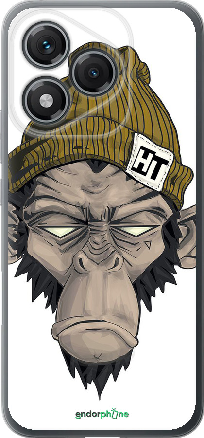 Силиконовый чехол Обезьяна в шапке для Huawei Honor 400 Lite 5G - 4183u-3993 изображение 