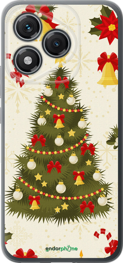 Силиконовый чехол Новогодняя елка для Huawei Honor 400 Lite 5G - 4198u-3993 изображение 