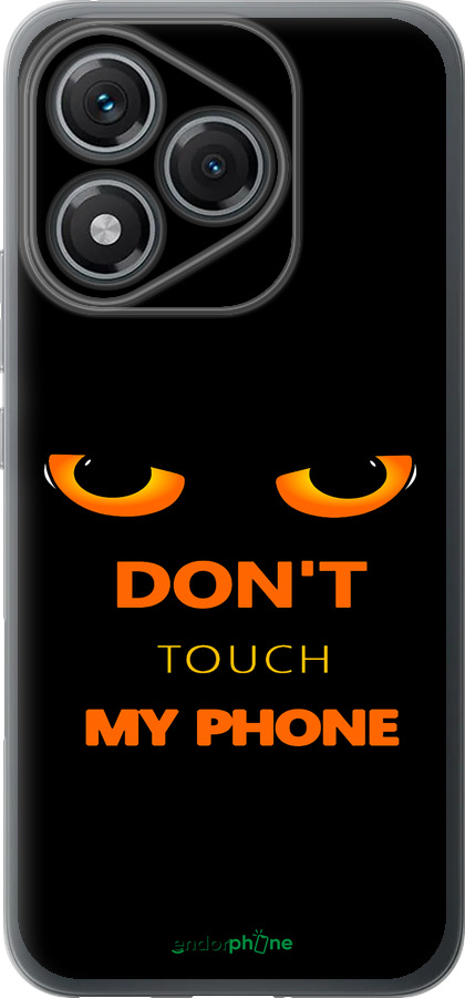 Силиконовый чехол Don't touch the phone для Huawei Honor 400 Lite 5G - 4261u-3993 изображение 