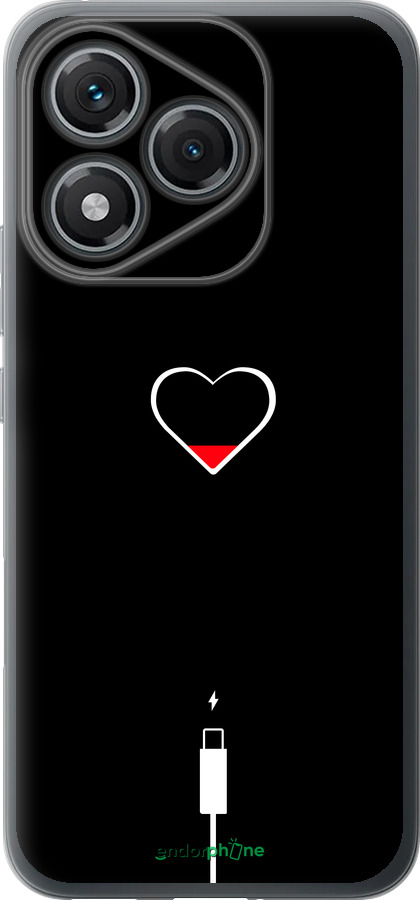 Силиконовый чехол Подзарядка сердца для Huawei Honor 400 Lite 5G - 4274u-3993 изображение 