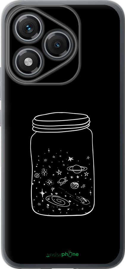 Силиконовый чехол Космос в банке для Huawei Honor 400 Lite 5G - 4297u-3993 изображение 