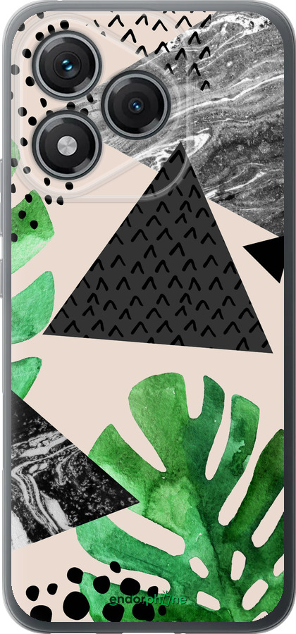 Силиконовый чехол Монстера для Huawei Honor 400 Lite 5G - 4304u-3993 изображение 