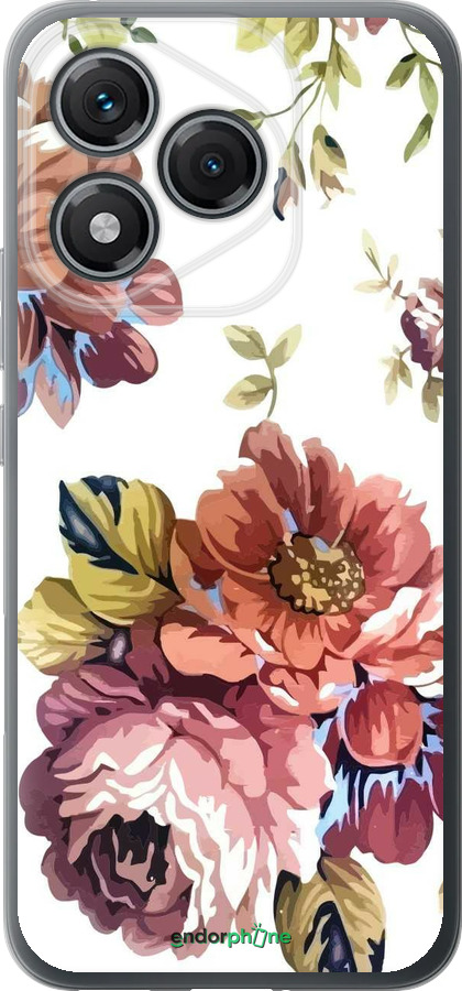 Силиконовый чехол Vintage flowers для Huawei Honor 400 Lite 5G - 4333u-3993 изображение 