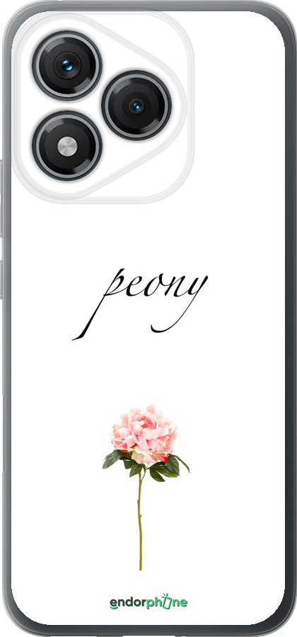 Силиконовый чехол Пион для Huawei Honor 400 Lite 5G - 4366u-3993 изображение 