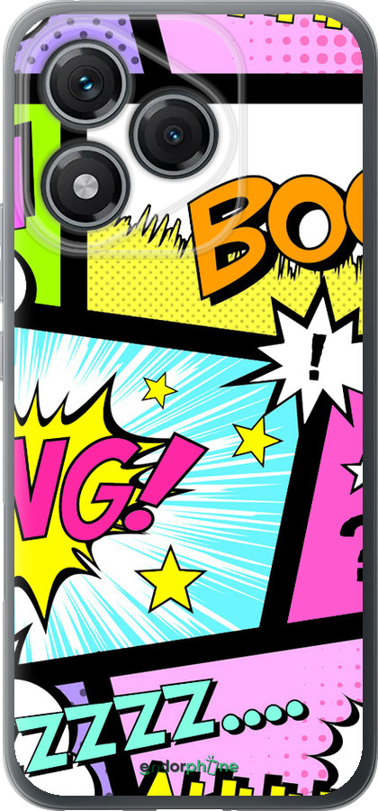 Силиконовый чехол Комикс 1 для Huawei Honor 400 Lite 5G - 4407u-3993 изображение 