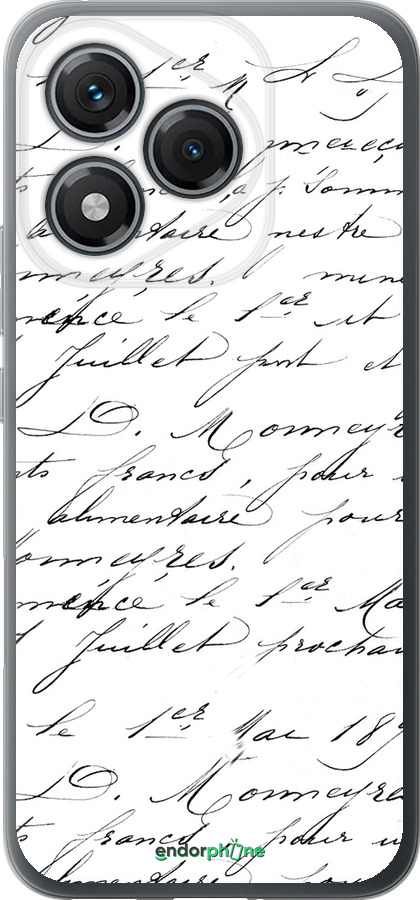 Силиконовый чехол Прописной шрифт для Huawei Honor 400 Lite 5G - 4475u-3993 изображение 