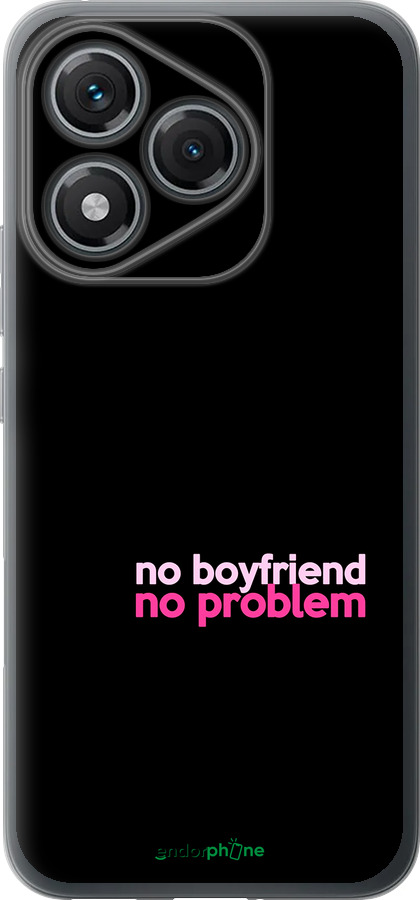 Силиконовый чехол no boyfriend no problem для Huawei Honor 400 Lite 5G - 4549u-3993 изображение 