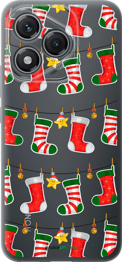 Силиконовый чехол Новогодний 9 для Huawei Honor 400 Lite 5G - 4622u-3993 изображение 