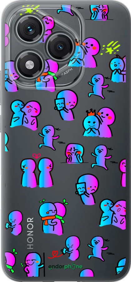 Силиконовый чехол Эмоции для Huawei Honor 400 Lite 5G - 4736u-3993 изображение 