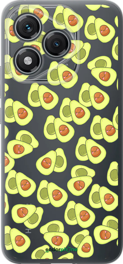 Силиконовый чехол Весёлые авокадо для Huawei Honor 400 Lite 5G - 4799u-3993 изображение 