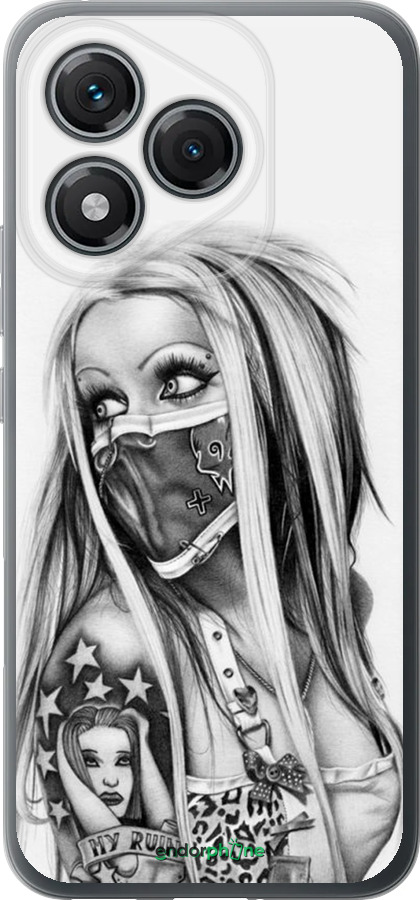 Силиконовый чехол Biohazard  8 для Huawei Honor 400 Lite 5G - 4824u-3993 изображение 