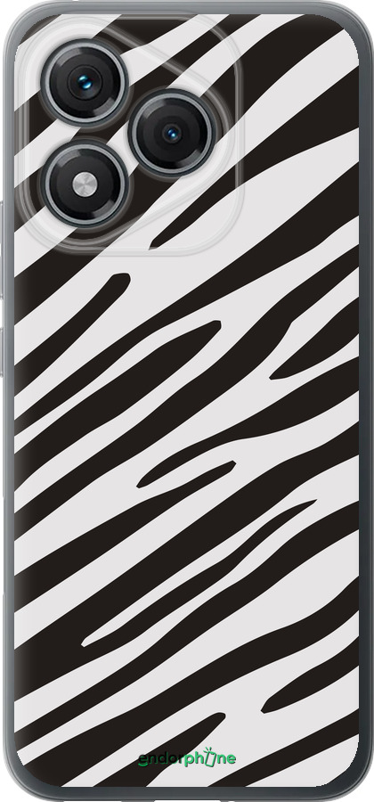 Силиконовый чехол Классическая зебра для Huawei Honor 400 Lite 5G - 4874u-3993 изображение 