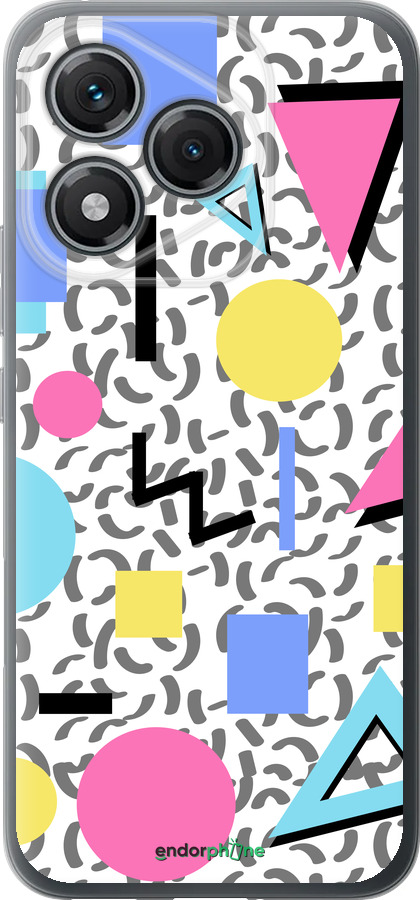 Силиконовый чехол Color shapes для Huawei Honor 400 Lite 5G - 4893u-3993 изображение 