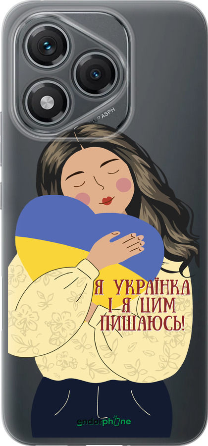 Силиконовый чехол Украинка v2 для Huawei Honor 400 Lite 5G - 5264u-3993 изображение 