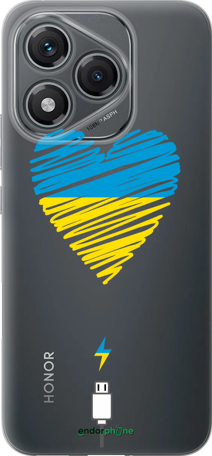 Силиконовый чехол Подзарядка сердца v2 для Huawei Honor 400 Lite 5G - 5295u-3993 изображение 