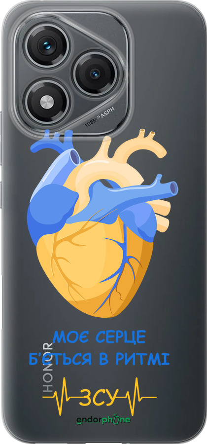Силиконовый чехол Сердце v2 для Huawei Honor 400 Lite 5G - 5296u-3993 изображение 