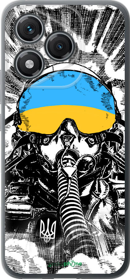 Силиконовый чехол Призрак Киева v3 для Huawei Honor 400 Lite 5G - 5307u-3993 изображение 