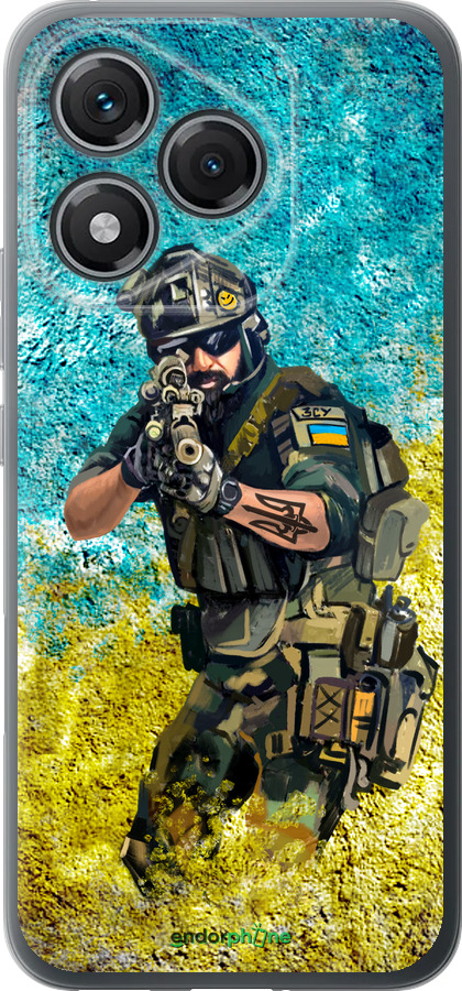 Силіконовий чехол Воїн ЗСУ для Huawei Honor 400 Lite 5G - 5311u-3993 изображение 