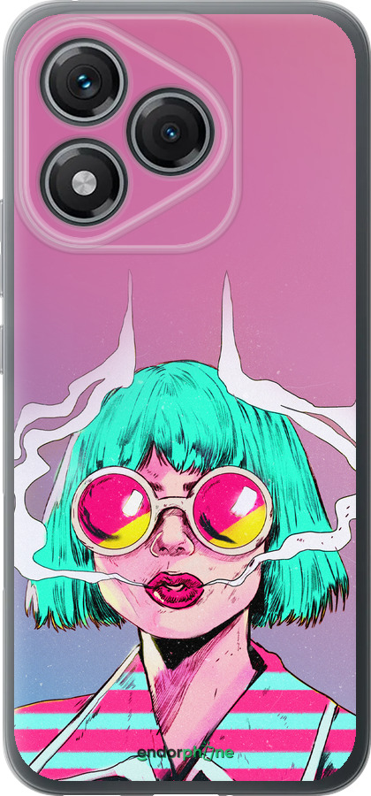 Силиконовый чехол Поп арт девушка для Huawei Honor 400 Lite 5G - 5378u-3993 изображение 