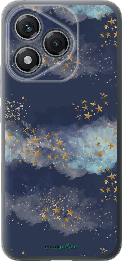 Силиконовый чехол Ночь золотые звезды для Huawei Honor 400 Lite 5G - 5421u-3993 изображение 