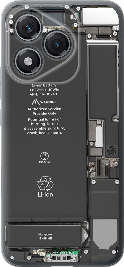 Силиконовый чехол Детали смартфона для Huawei Honor 400 Lite 5G - 5487u-3993 изображение 