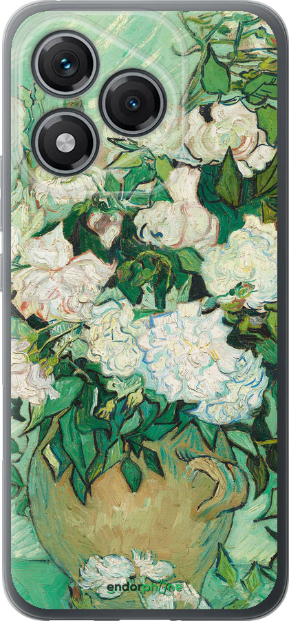 Силиконовый чехол Винсент Ван Гог. Ваза с розами для Huawei Honor 400 Lite 5G - 5543u-3993 изображение 