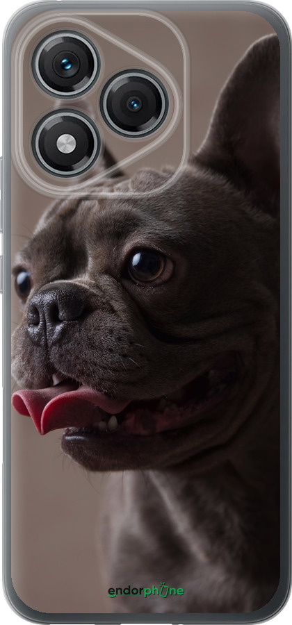 Силиконовый чехол Милый бульдог для Huawei Honor 400 Lite 5G - 5546u-3993 изображение 