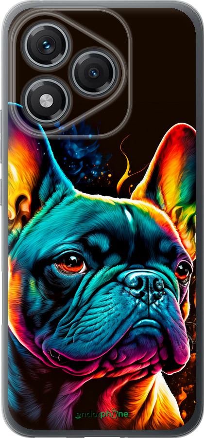 Силиконовый чехол Яркий бульдог для Huawei Honor 400 Lite 5G - 5547u-3993 изображение 