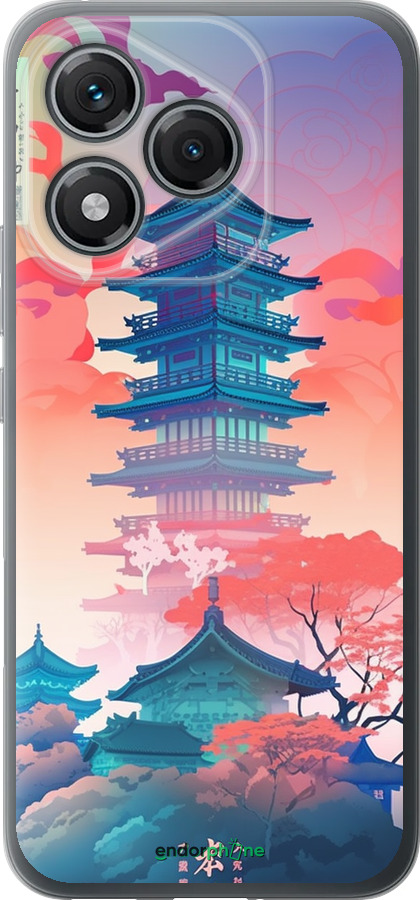 Силиконовый чехол Япония монастырь для Huawei Honor 400 Lite 5G - 5590u-3993 изображение 