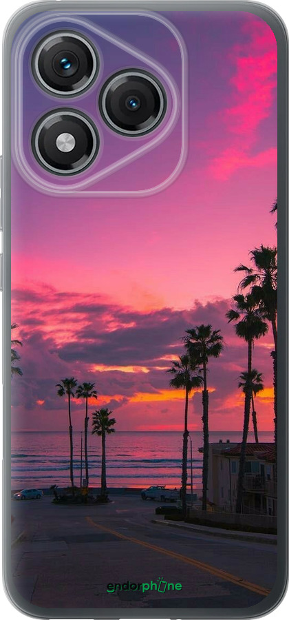 Силиконовый чехол Пальмы для Huawei Honor 400 Lite 5G - 5873u-3993 изображение 