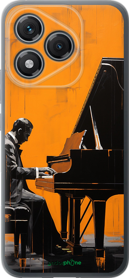 Силиконовый чехол Чехол для телефона Мужчина за Роялем для Huawei Honor 400 Lite 5G - 5938u-3993 изображение 